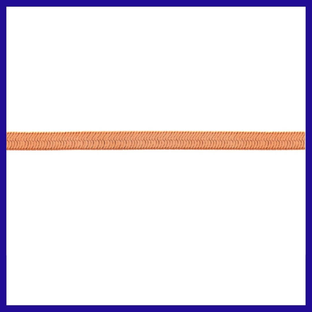 9ct Rose Gold Herringbone Necklace