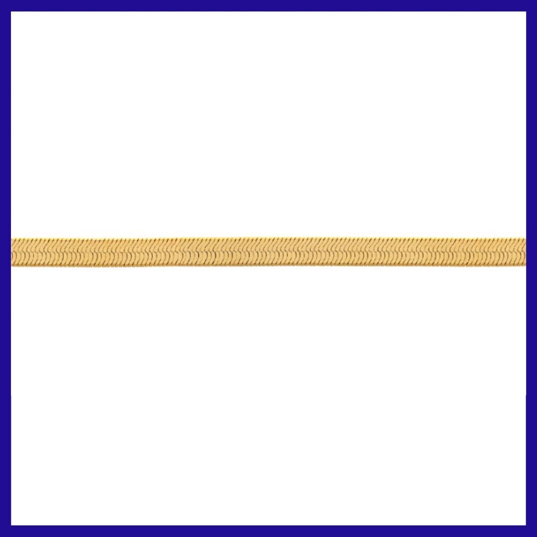 9ct Yellow Gold Herringbone Necklace