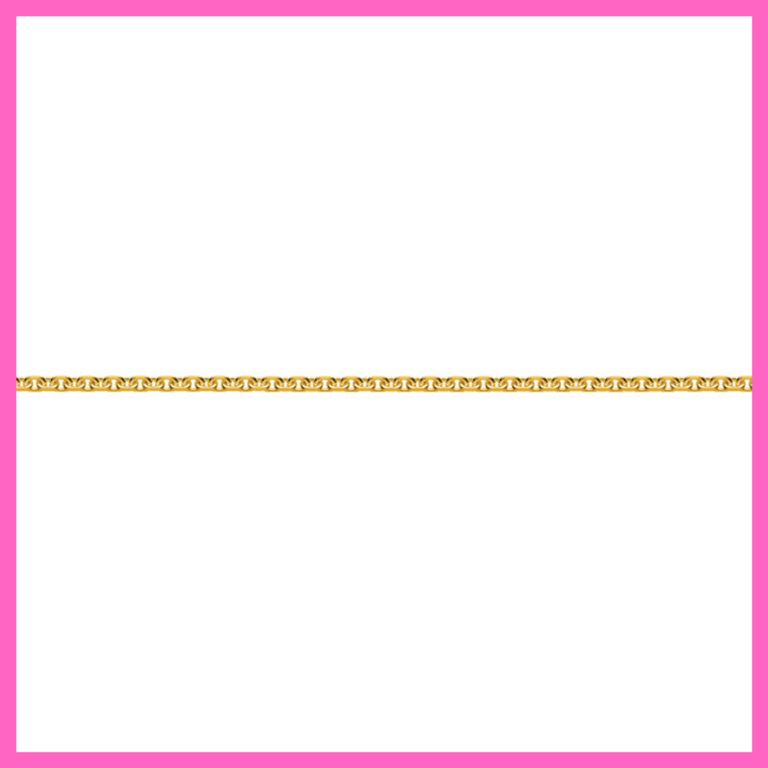 Gold Plated 925 Sterling Silver Diamond Cut Chain