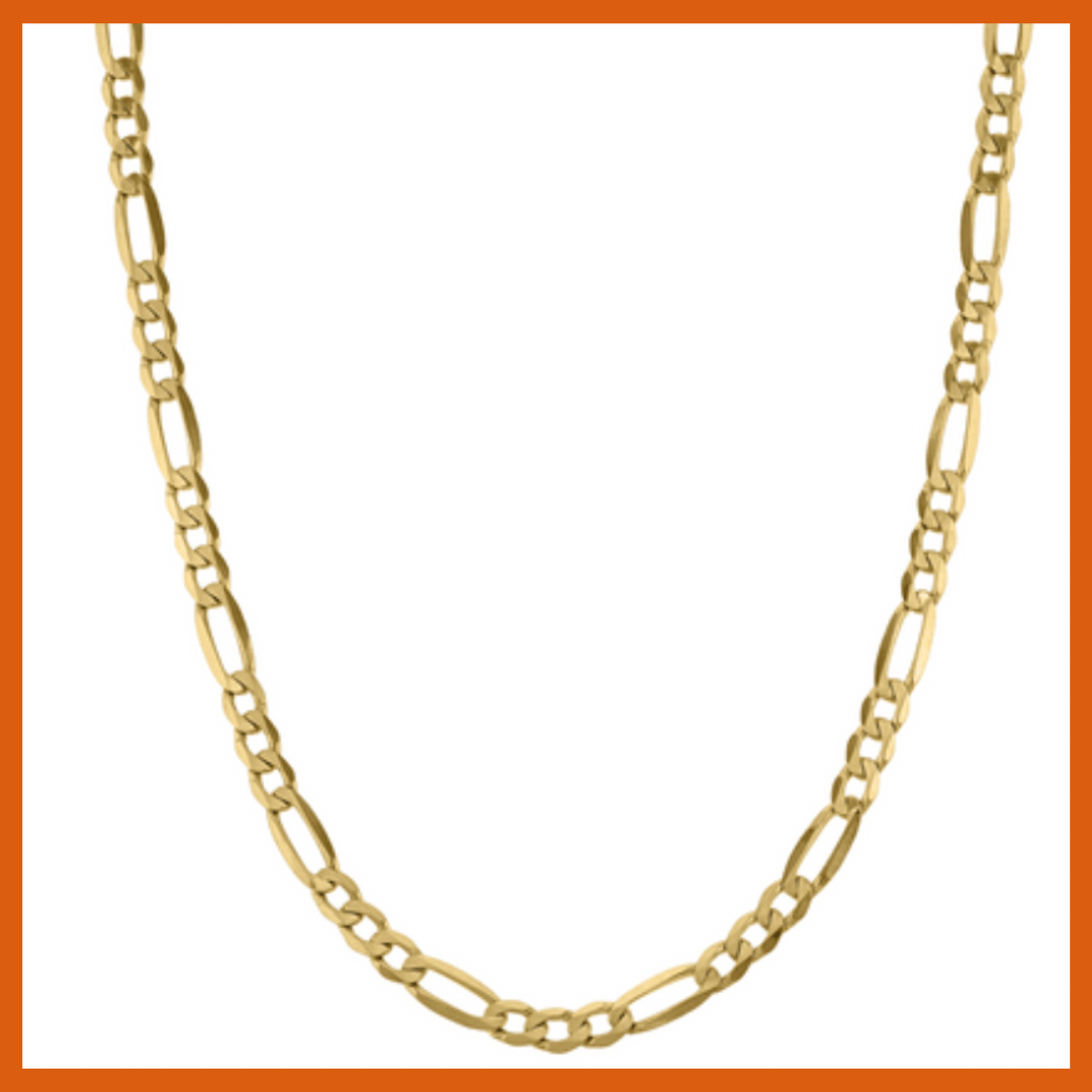 9ct Yellow Gold Figaro Necklace