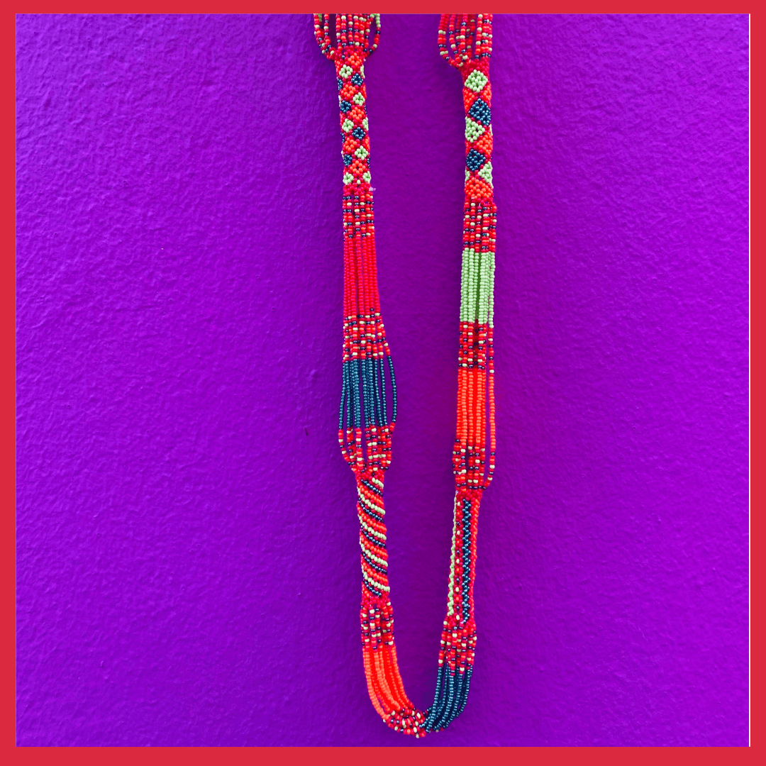 Long African Beaded Necklace