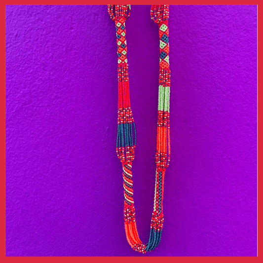 Long African Beaded Necklace