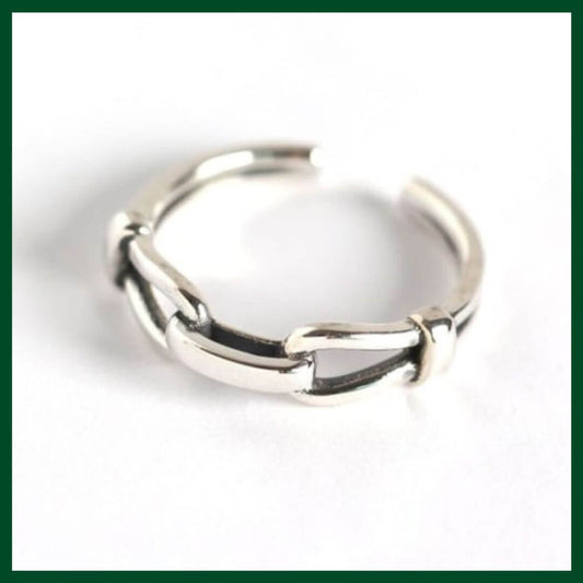 925 Sterling Silver Chain Ring