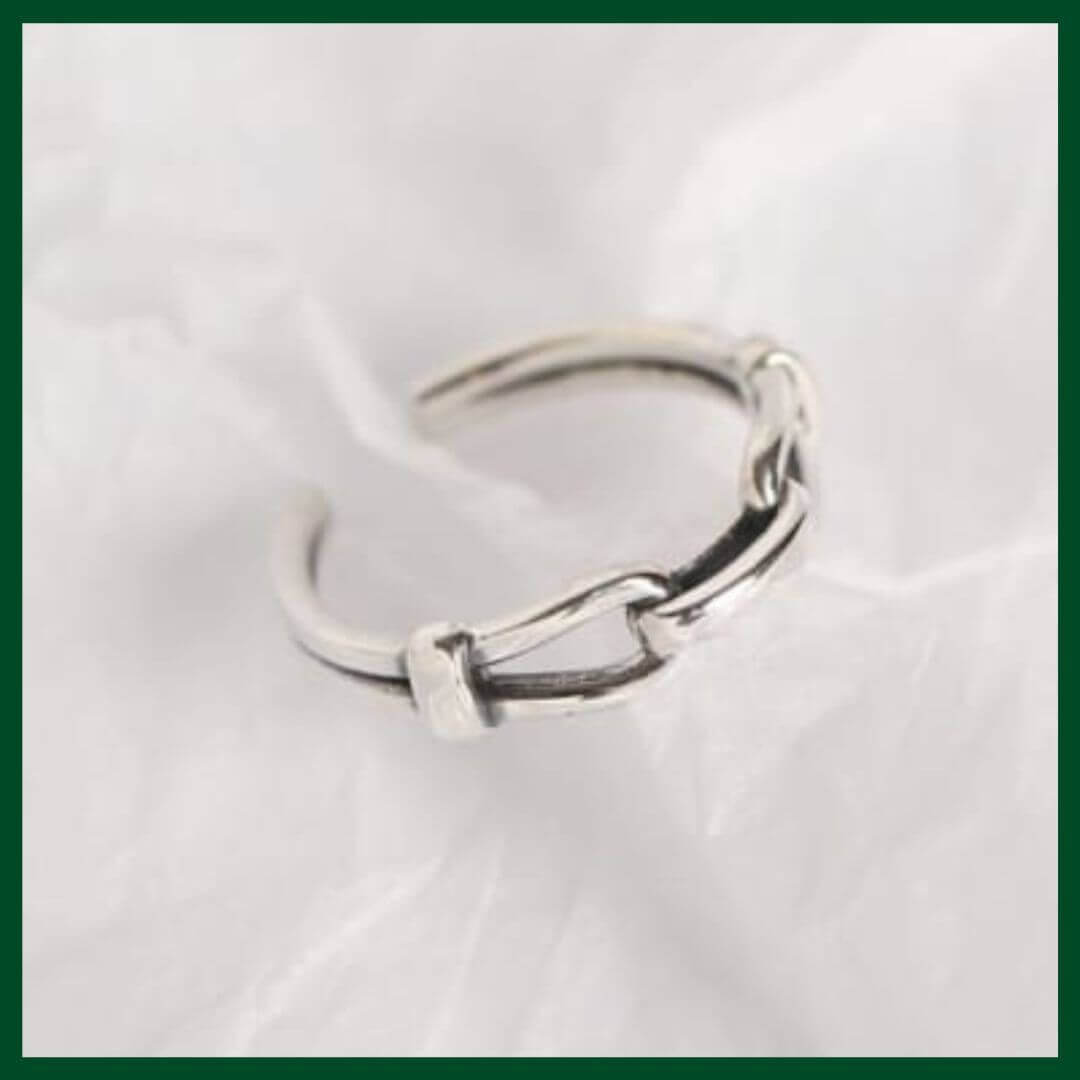 925 Sterling Silver Chain Ring